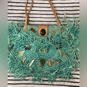 Raffia handbag